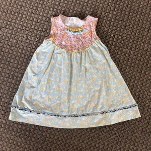 Matilda Jane Good Hart Lake Shore Pearl Koi Fish Dress Size 6